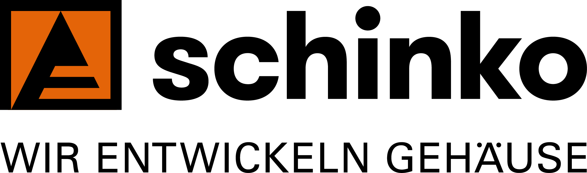 Discover Schinko's innovative solutions with their distinctive logo featuring a stylised "A" within an orange square and black text. Visit GFT for more information on Schinko's cutting-edge design and manufacturing services.